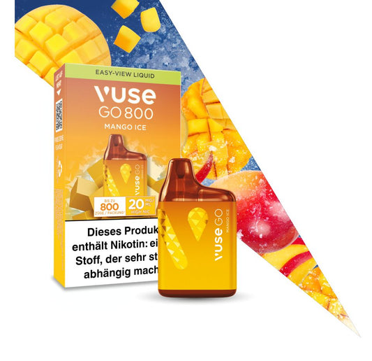 Vuse GO 800 Mango Ice Einweg E-Zigarette (800 Züge*)