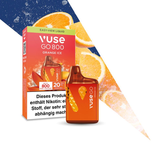 Vuse Go 800 Orange Ice Einweg E-Zigarette (800 Züge*)