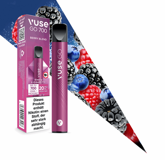 Vuse Go 700 Berry Blend 20mg Einweg E-Zigarette - VapeHeatXpress