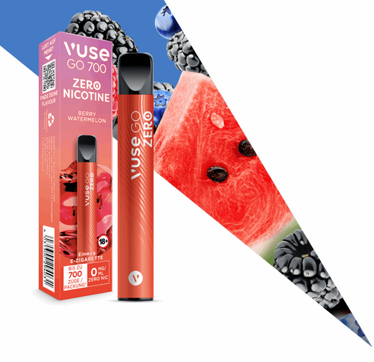 Vuse Go 700 Berry Watermelon 0mg Einweg E-Zigarette - VapeHeatXpress